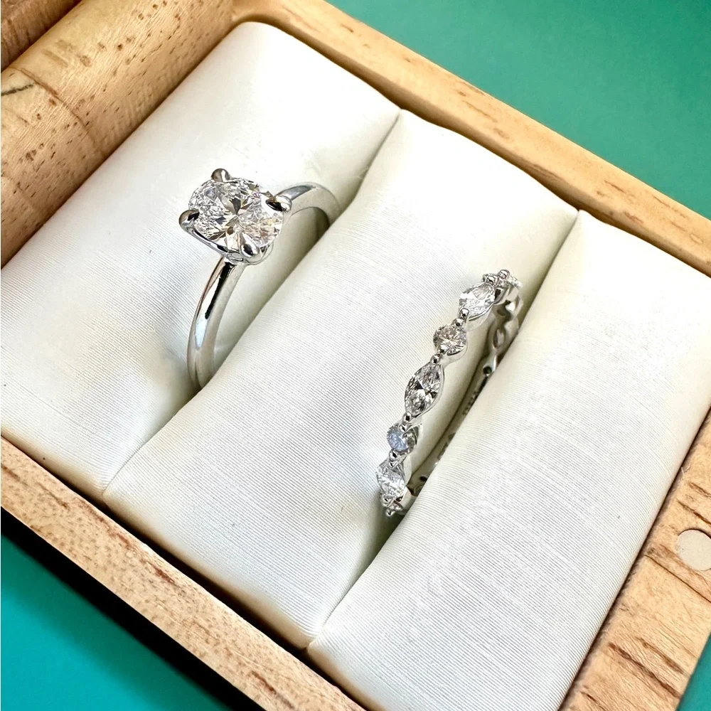Brilliant Earth Diamond Ring Set - Picture 4 of 9
